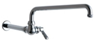 Chicago Faucets 334-ABCP Pot Filler Faucet - Chrome